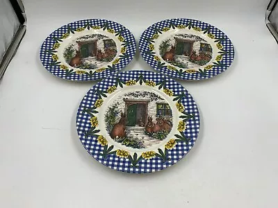 Buy Royal Stafford Ceramic 11in Spring Bunny House Dinner Plate Set For 3 BB01B16034 • 34.47£