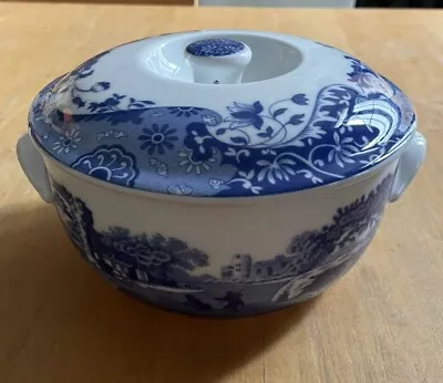 Buy Spode Blue Italian Round Covered Deep 1.2L Dish Small Casserole • 30£
