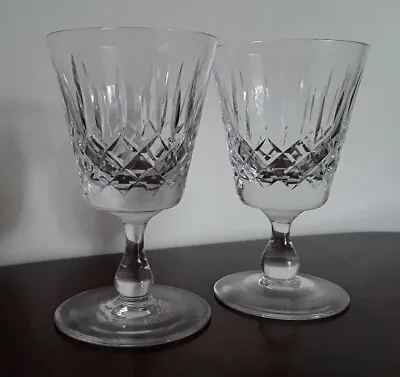 Buy Two Vintage Edinburgh Crystal Small Wine Sherry Glasses  Appin  Pattern  • 12£