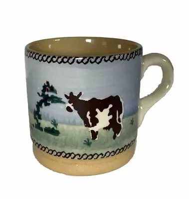 Buy Vtg Nicholas Mosse Pottery Irish Handcrafted Landscape COW Small 2.75”H Mug • 37.94£