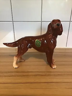 Buy VTG  MELBA WARE - England Porcelain Red Setter Dog Figurine 7”h X 9”l  ( T2) • 24£