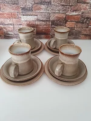 Buy Vintage Iden Pottery Rye Sussex 4 X Cups Saucers & Side Plates • 17£