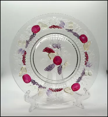 Buy Vintage Westmoreland Della Robbia Glass Ruby Dinner Plate 9 Inch #S137 • 15.40£