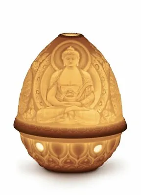Buy Lladro Porcelain Lithophane Votive Light Buddha  01017325 Was £80 Now £72.00 • 72£