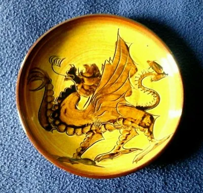 Buy Teifi Studio Pottery Welsh Dragon Plate 7 Inch Diameter • 15£
