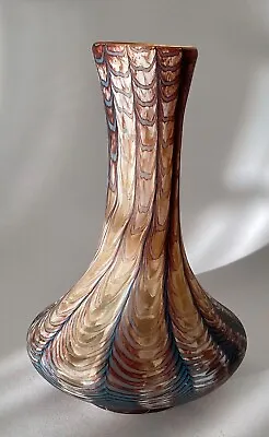 Buy Okra Art Glass  Vase Signed Db / Ks In Original Box • 125£