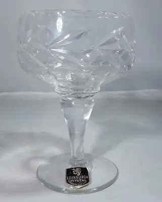 Buy   Vintage  Hand Cut Edinburgh Crystal Champagne Cocktail Glass Original Label  • 18£