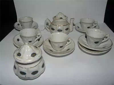 Buy Antique 13 Piece Porcelain Miniature Tea Set Teaset • 46.10£