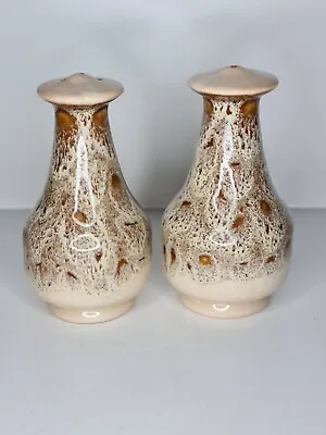 Buy Fosters Pottery Redruth Cornwall Honeycomb Salt And Pepper Pots 5 Inches • 9.99£
