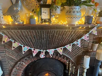 Buy Emma Bridgewater Inspired Wooden Easter Bunting Large Pink Hearts • 12£