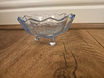 Buy Vintage Depression Glass With Raised Diamond Pattern Footed Bon Bon Glass, Foote • 6£
