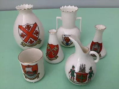 Buy W H Goss - Collection Of 6 Pieces Of Crested Ware • 2.99£