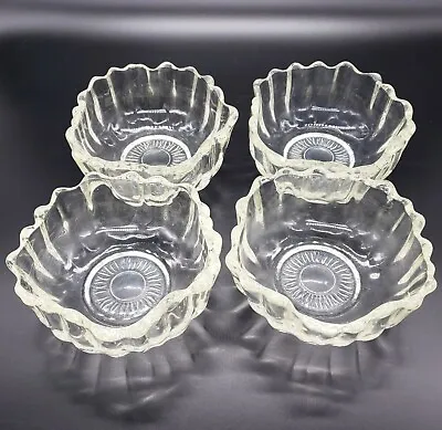 Buy Vintage Set Of 4 Glass Bowls 4 5/8  X 2.25   • 8.11£