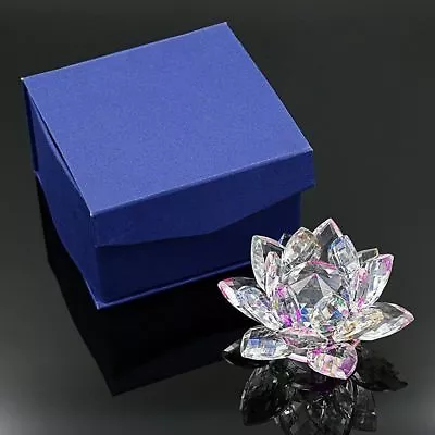Buy Multi Crystal Lotus Flower Ornament With Gift Box  Crystocraft Home Decor • 17.06£
