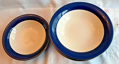 Buy 8 X Hornsea Pottery Regency Blue 7  Dessert Dishes • 25£