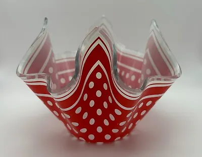 Buy Chance Glass Polka Dot Handkerchief Vase - Small 4  • 15£