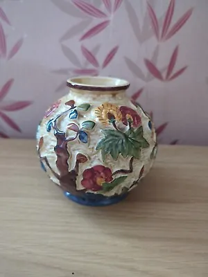 Buy Vintage Indian Tree Handpainted H J Wood Staffordshire Pot Vase  • 19.99£