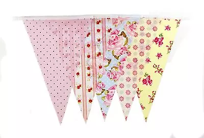 Buy Vintage Print 10m Triangle Bunting - Party Decoration Birthday Banner Retro Wall • 2.49£