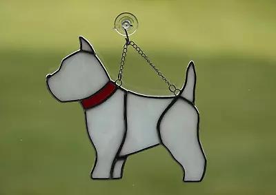 Buy Stained Glass Suncatcher Window Hanger Large Westie Puppy Dog Home Decor Gift • 28£