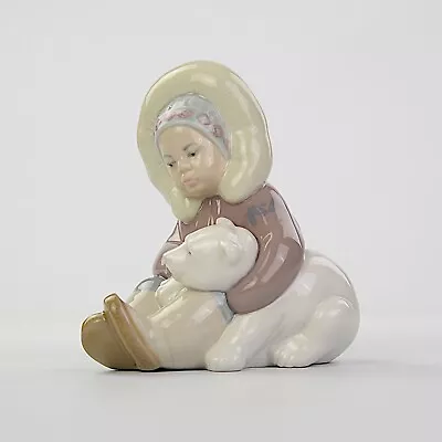Buy Lladro Figurine, Eskimo Playing With Polar Bear, 1195 • 28£