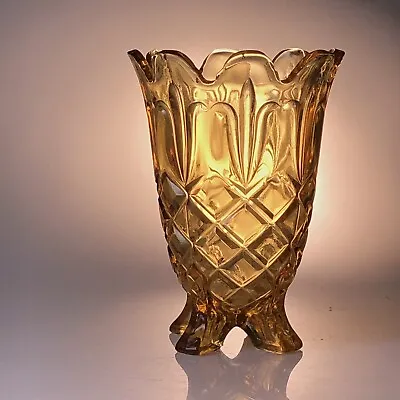 Buy Vintage Art Deco  Sowerby 2583 Glass Celery Vase Excellent Condition • 14.82£