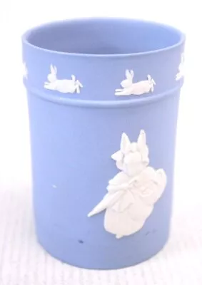 Buy WEDGWOOD Peter Rabbit Blue Jasperware Porcelain Pencil Pot - B53 • 15£