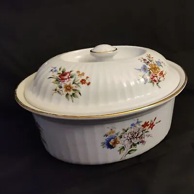 Buy Stunning Royal Worcester Oven To Table Ware Large Casserole Dish Floral • 19.99£