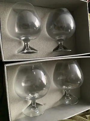 Buy Orrefors Sweden Crystal Edward Hald Aromglas/Brandy Cognac Glasses X4 New Boxed • 20£