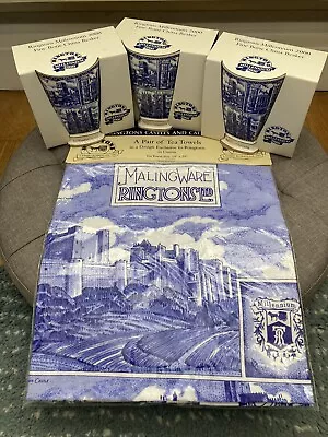 Buy 3 X Ringtons Tea Millenium 2000 Mugs  & A Pair Of Matching MalingWare Tea Towels • 25£