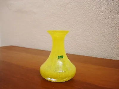 Buy Caithness  Speckled Crackle Glass Yellow Bud Vase • 12£