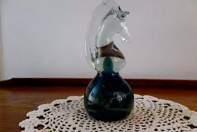 Buy Mdina Glass Seahorse Hand Blown Signed • 12£