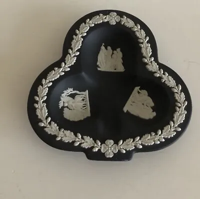 Buy Wedgwood Jasper Ware Club Dish Black With White Relief • 3.75£