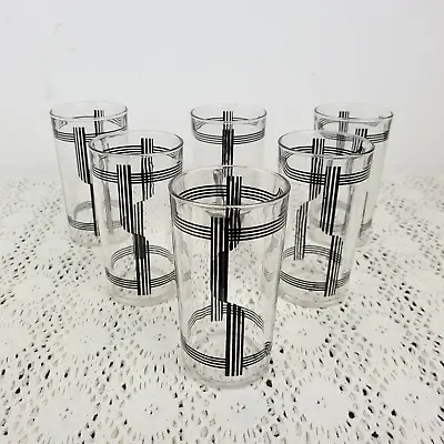 Buy Antique Vintage 1930s 1940s Art Deco Design Juice Drinking Glasses Set Of 6 Cups • 42.52£