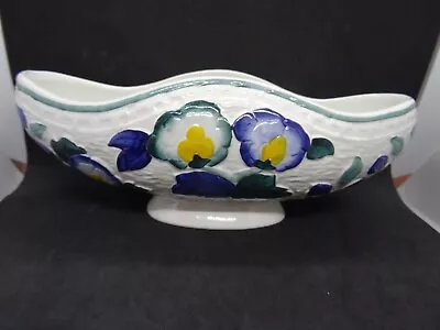 Buy Art Deco Blue Persian Indian Tree Fruit Bowl By HJ Woods, Rare • 30£