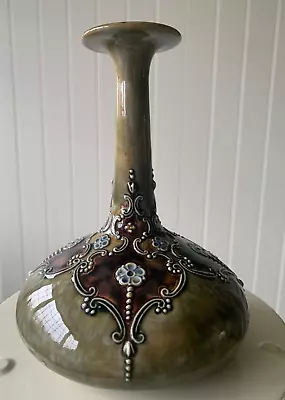Buy Beautiful Art Nouveau Bud Vase By Royal Doulton Excellent Condition • 45£