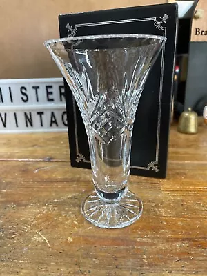 Buy Hand Cut Lead Crystal Vase 8” With Box Edinburgh International. • 28£
