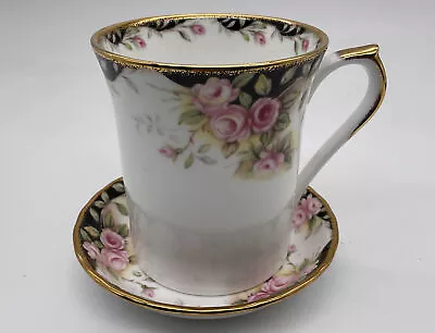 Buy Beautiful - Queens Bone China - Tea Coffee Cup Mug - Midnight Rose And Coaster • 14.50£