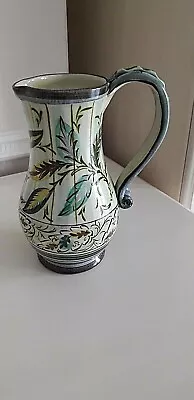 Buy DENBY WARE 1960s LEAF PATTERN JUG - SIGNED BY GLYN COLLEDGE HAND PAINTED SIGNED • 49.95£