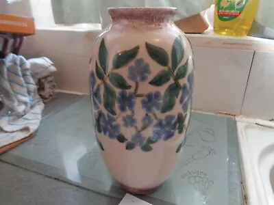 Buy Cobridge Stoneware  Periwinkle  Vase, 8 3/4  High • 55£