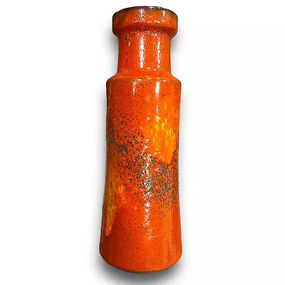 Buy Scheurich Keramik West Germany Vase 205-32 Fat Lava Vintage Pottery Mid Century • 79£