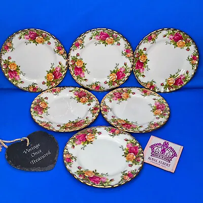 Buy Royal Albert OLD COUNTRY ROSES * 6 X BREAD PLATES (6.25 ) *  Vintage 1970s VGC • 24.95£