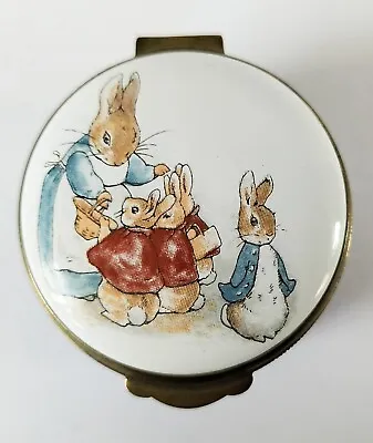 Buy Beatrix Potter Crummles Pill Box Mrs Josepehine Rabbit Enamel Trinket Box • 90£