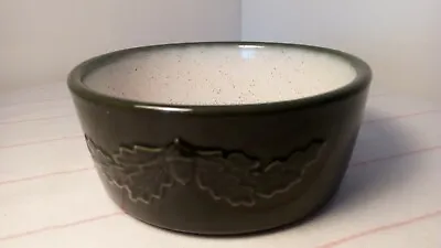Buy Cloverleaf Pottery- Vitrified Stoneware- Green Acorn Bowl- GC- 13.5CM • 9£