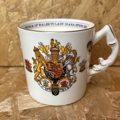 Buy Vintage 1981 Aynsley China Tankard Beaker Cup Mug Royal Wedding Charles Diana • 4.99£