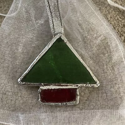 Buy Stained Glass Christmas Tree  Decorations Christmas Trees Shaped Stain Glass • 4.99£