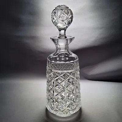 Buy Vintage Round Spirit Decanter Crystal Bottle • 24.90£