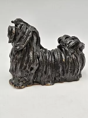 Buy Vintage Mid Century Modern Pottery Sculpture  Hungarian Sheepdog Almazetta  • 365.26£