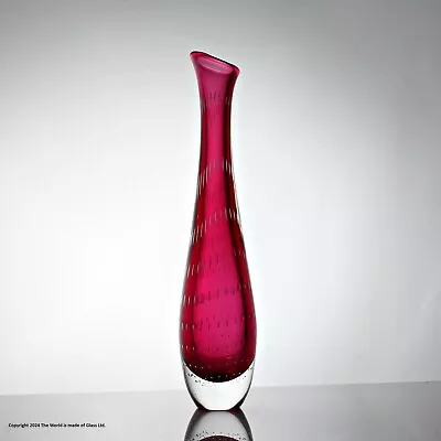 Buy Vicke Lindstrand For Kosta, Large Red Controlled Bubble Vase • 145£