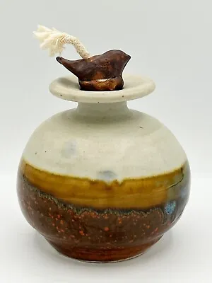 Buy Rob Grimes Tested By Fire Praise God Rob Studio Art Pottery Bird Oil Lamp • 23.98£