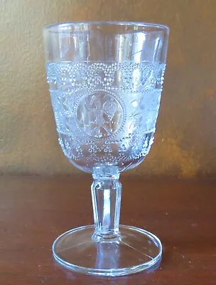 Buy Boston & Sandwich Minerva Clear C. 1870 EAPG 6 ¼” Water Goblet(s) • 24.01£